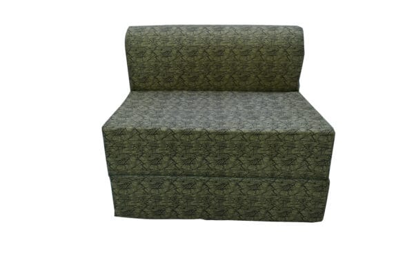 Sofa Cum Bed - Premium Foam - Green Metallic Fabric – Foldable, Space-Saving, and Comfortable