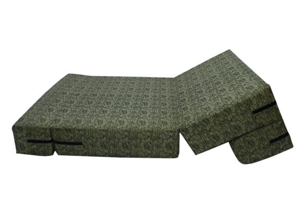 Sofa Cum Bed - Premium Foam - Green Metallic Fabric – Foldable, Space-Saving, and Comfortable