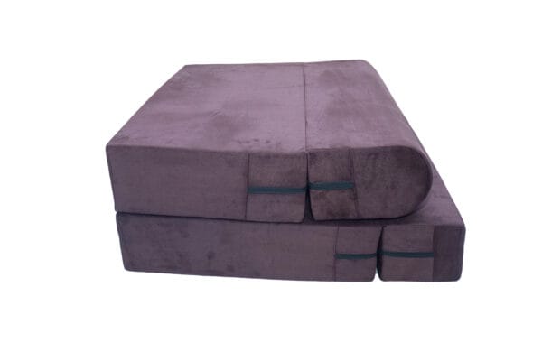 Premium Foam Sofa Cum Bed - Dark Brown Cauterise Fabric – Foldable, Space-Saving, and Comfortable